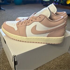 Women’s air jordan 1 low white/pink oxford-sail
